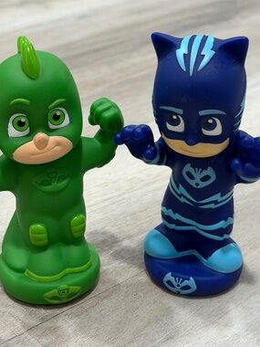 PJ Masks Bath Squirters Gekko Catboy Water Toys Just Play Bathtime Set